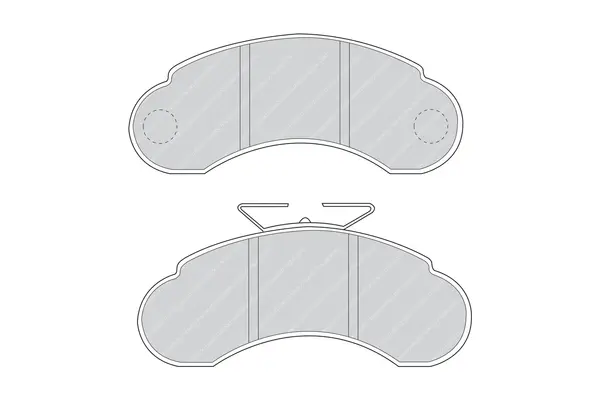 комплект спирачно феродо, дискови спирачки FERODO              