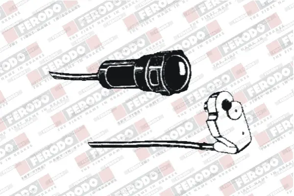 предупредителен контактен сензор, износване на накладките FERODO              