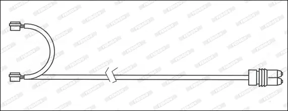 предупредителен контактен сензор, износване на накладките FERODO              