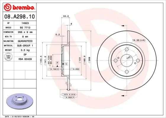 спирачен диск BREMBO              