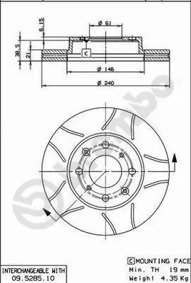 спирачен диск BREMBO              