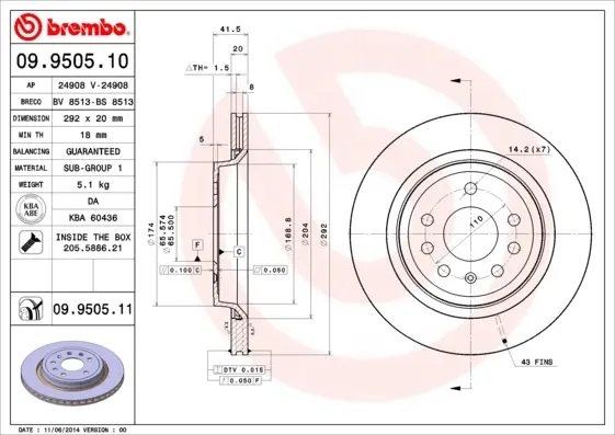 спирачен диск BREMBO              