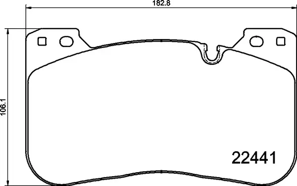 комплект спирачно феродо, дискови спирачки BREMBO              