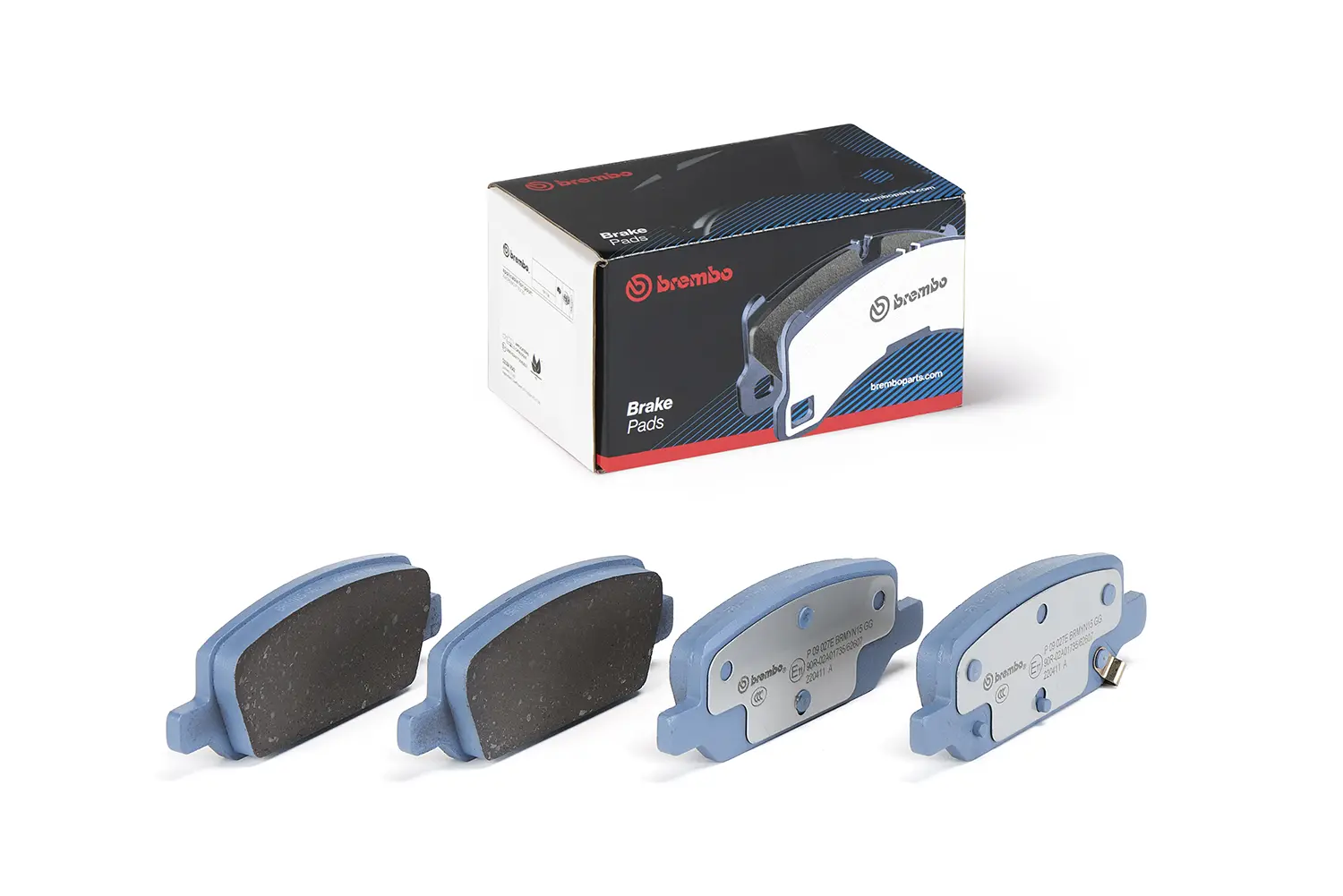 комплект спирачно феродо, дискови спирачки BREMBO              