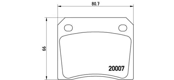 комплект спирачно феродо, дискови спирачки BREMBO              