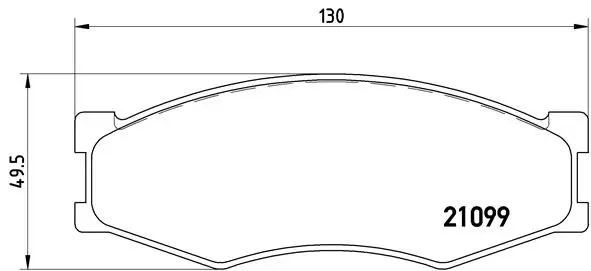 комплект спирачно феродо, дискови спирачки BREMBO              