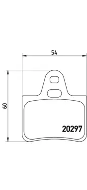 комплект спирачно феродо, дискови спирачки BREMBO              