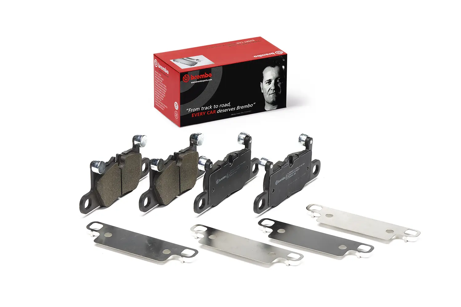 комплект спирачно феродо, дискови спирачки BREMBO              