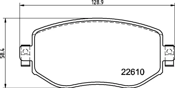 комплект спирачно феродо, дискови спирачки BREMBO              