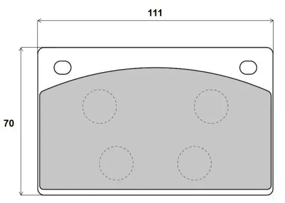 комплект спирачно феродо, дискови спирачки BREMBO              