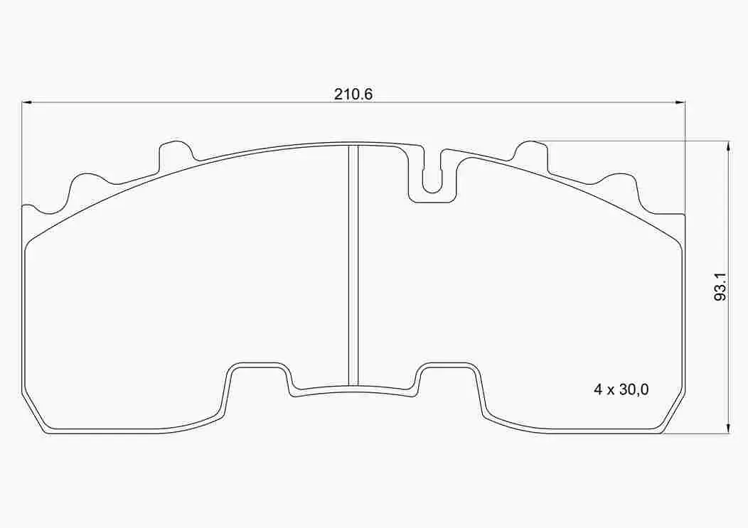 комплект спирачно феродо, дискови спирачки BREMBO              
