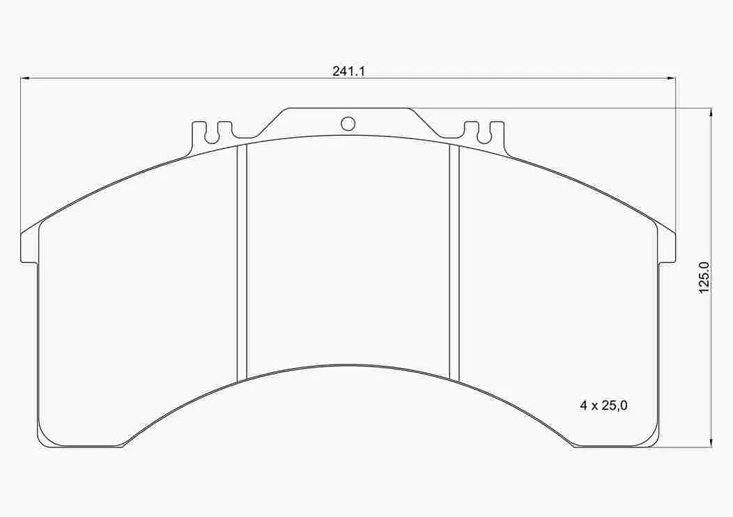 комплект спирачно феродо, дискови спирачки BREMBO              