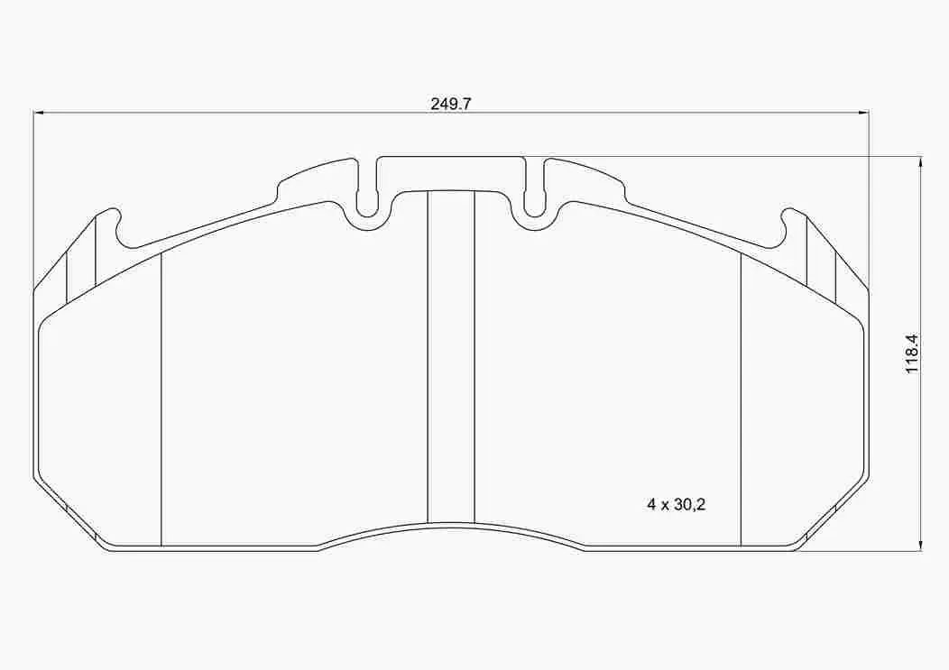 комплект спирачно феродо, дискови спирачки BREMBO              