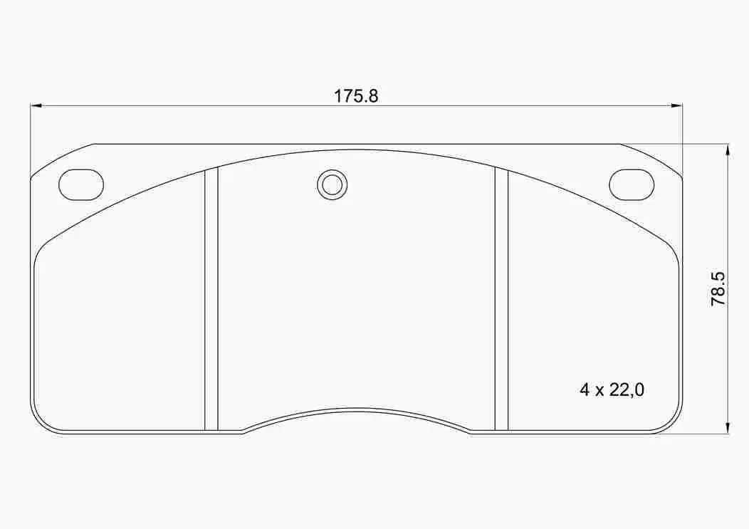 комплект спирачно феродо, дискови спирачки BREMBO              