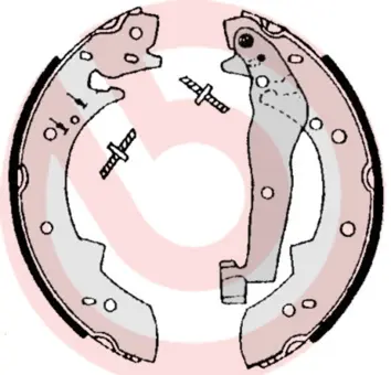 комплект спирачна челюст BREMBO              