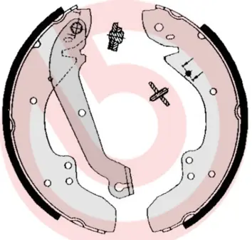 комплект спирачна челюст BREMBO              