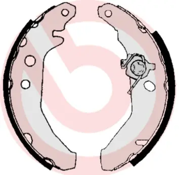 Комплект спирачна челюст BREMBO