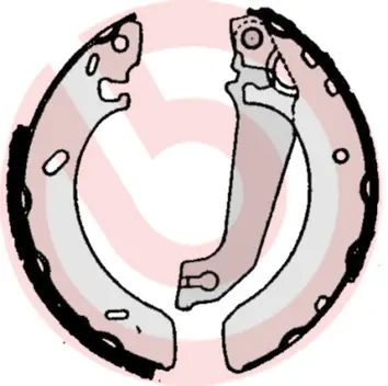 комплект спирачна челюст BREMBO              