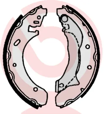 комплект спирачна челюст BREMBO              