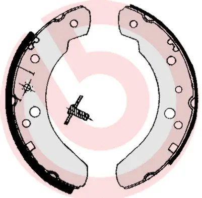 комплект спирачна челюст BREMBO              