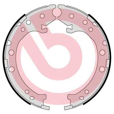 комплект спирачна челюст, ръчна спирачка BREMBO              