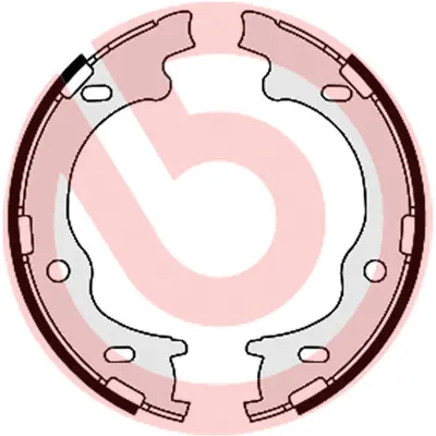 комплект спирачна челюст, ръчна спирачка BREMBO              