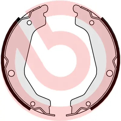 комплект спирачна челюст, ръчна спирачка BREMBO              