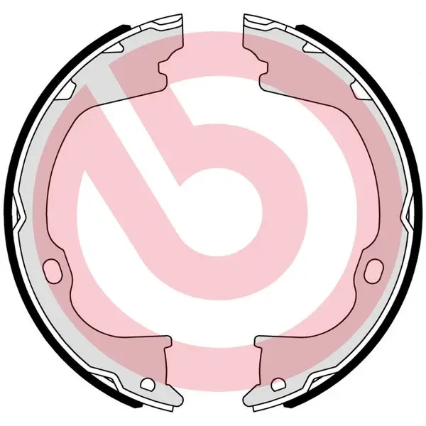 комплект спирачна челюст, ръчна спирачка BREMBO              