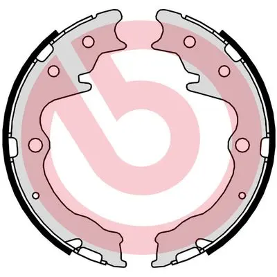 комплект спирачна челюст, ръчна спирачка BREMBO              