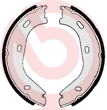 комплект спирачна челюст, ръчна спирачка BREMBO              