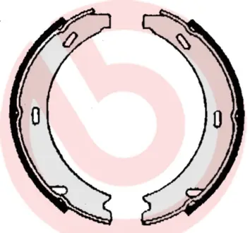 комплект спирачна челюст, ръчна спирачка BREMBO              