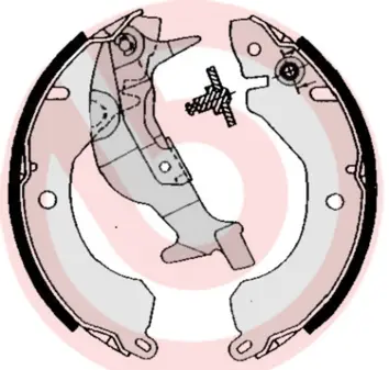 комплект спирачна челюст BREMBO              