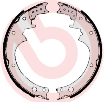 комплект спирачна челюст BREMBO              