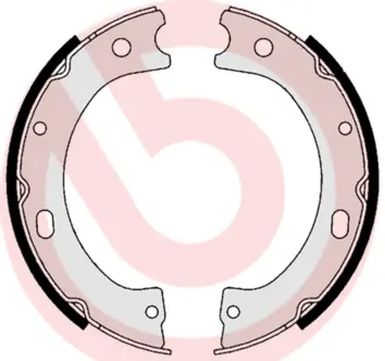 комплект спирачна челюст, ръчна спирачка BREMBO              