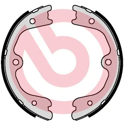 комплект спирачна челюст, ръчна спирачка BREMBO              