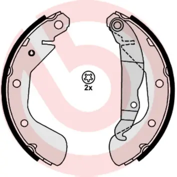 комплект спирачна челюст BREMBO              