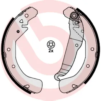 комплект спирачна челюст BREMBO              