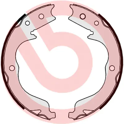 комплект спирачна челюст, ръчна спирачка BREMBO              