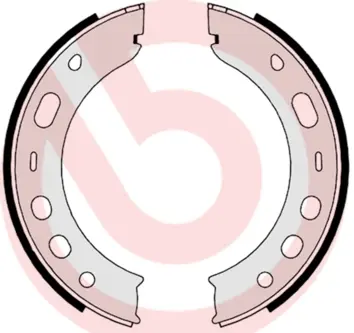 комплект спирачна челюст, ръчна спирачка BREMBO              