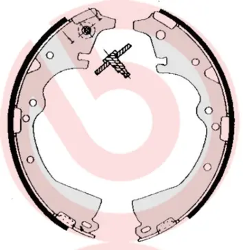 комплект спирачна челюст BREMBO              