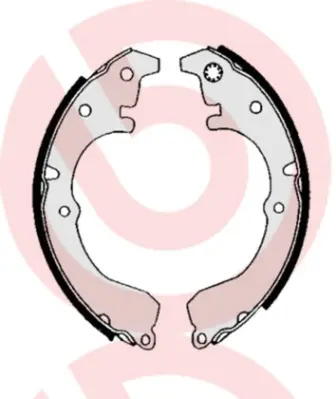 комплект спирачна челюст BREMBO              