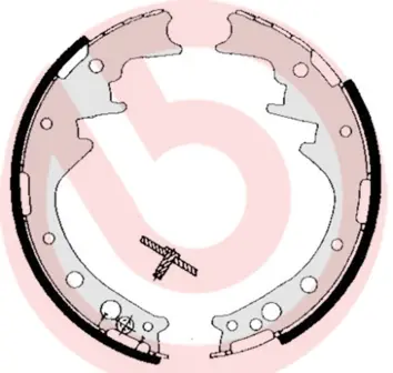 комплект спирачна челюст BREMBO              