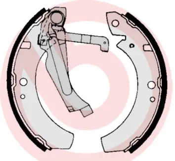 комплект спирачна челюст BREMBO              