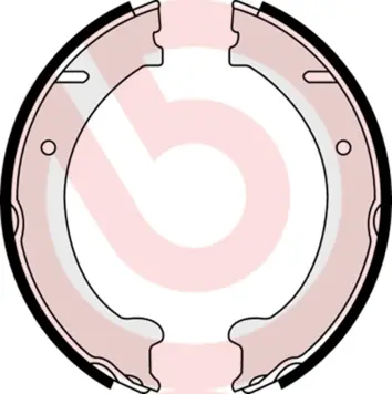 комплект спирачна челюст, ръчна спирачка BREMBO              