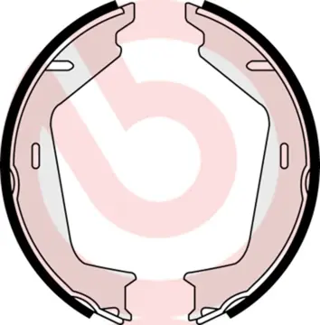 комплект спирачна челюст, ръчна спирачка BREMBO              