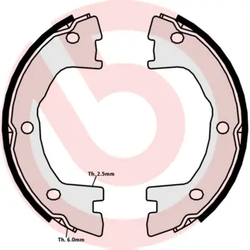 комплект спирачна челюст, ръчна спирачка BREMBO              