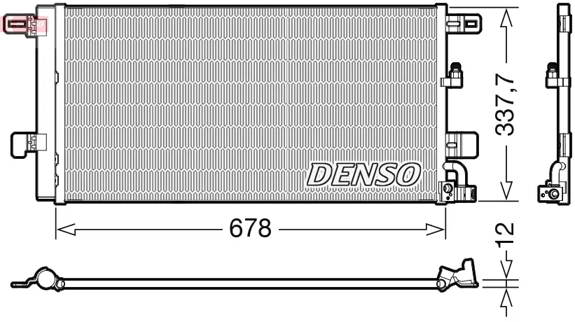 Радиатор климатик за AUDI A4 Avant (8W5, B9) 2.0 TDI DCN02001 DENSO               
