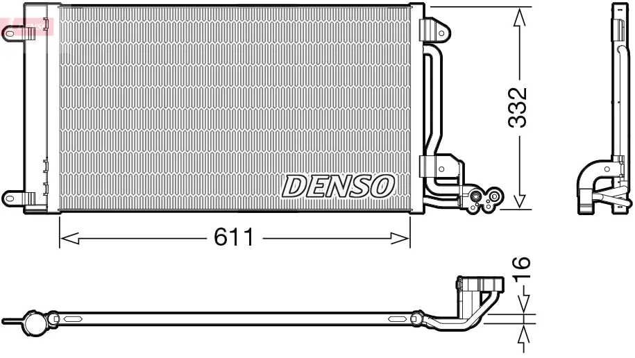 кондензатор, климатизация DENSO               