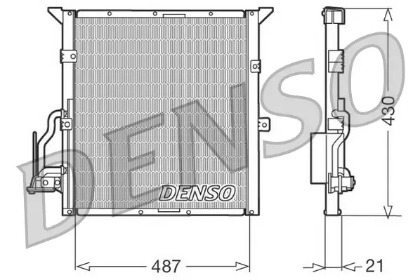 кондензатор, климатизация DENSO               