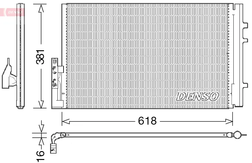 кондензатор, климатизация DENSO               